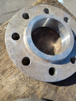 (2) Stainless Steel 8 Bolt Flanges 10"X5" 1.5" - 3