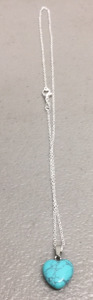 (1) Turquoise Heart Necklace
