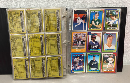 (700+) 1990 Topps/ Upper Deck MLB Collectible Cards W/ Binder.