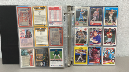 (360+) 1990&rsquo;s Topps/ Upper Deck/Donruss MLB Collectible Cards W/ Binder.