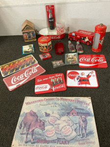 COCA-COLA , Decor, & Tin Cans