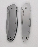 (1) Kershaw Speedsafe Pocket Knife, (1) Silver Unbranded Pocket Knife - 2