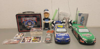 Nascar Collectibles- Mark Martin Bobble Head, (2) Remote Control Cars, Trading Cards Including Dale Earnhardt And Kyle Petty