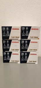 (6) Federal 20ga Sporting Clay Target Shells