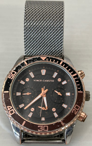 Vince Camuto VC/8039RT-VX9J Mens Watch w/ Multi-Functions & Stainless Steel Band (Works!)