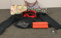 Assorted Designer Bags And A Long Sleeve spiderman Shirt