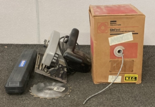 Belden Wire And Cable, Table Saw W/ Cord, & Lazerpro Level