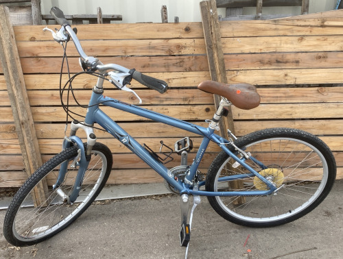 Grey/Blue Raleigh Venture 4.0 With Shimano Shifting System