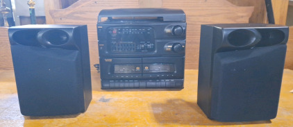 Cassette stereo player W/ disc player...BBFN