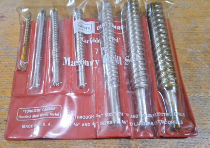 Carbide tipped Masonry drill set.... BB6