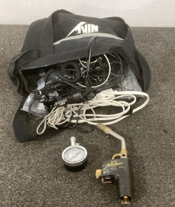 Tire Gauge, Benzomatic Propane Tool, Cords, Adaptors