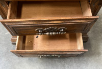 Wooden Two Drawer Dresser - 2