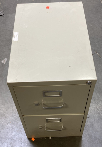 Beige Two Drawer Filing Cabinet. BBFN