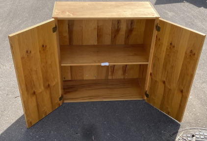 (32”X32”X14”) Two Tier Wooden Cupboard