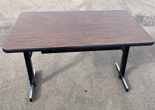 Heavy Duty Wooden Table With Metal Legs