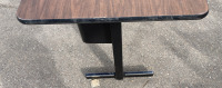 Heavy Duty Wooden Table With Metal Legs - 2