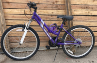 Purple Granite Peak Roadmaster 18 Speed Bike With Matching Bike Lock!