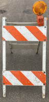 Metal Traffic Barricade With Light - 3