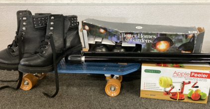 Banana Board, Boots, Better Homes&Garden Lights, Black Light,Apple Peeler