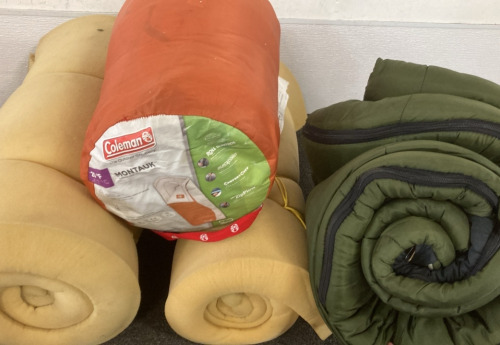 Coleman Sleeping Bags, Camping Mats