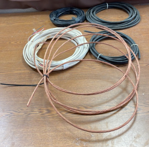 (4) Assorted Electrical Wires and Copper Like Wire