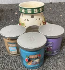 (3) Yankee Candles (BRAND NEW), Wax Burner BB7