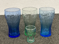 (3) Tall Coca Cola Drinking Glasses w/ (1) Short Coca Cola Glass (1) Bud Light (1) Pyramid Ale (1) Pinecrest Gold Course (2) Tall Shot Glasses (4) Standard Shot Glasses - 2