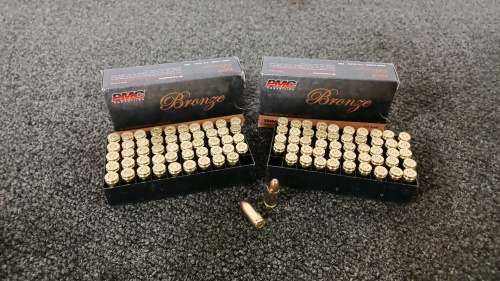 (2) Boxes of 9mm Luger Ammo