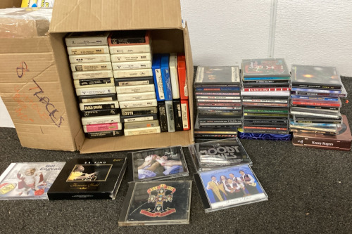 Compact Discs, 8 Track Tapes