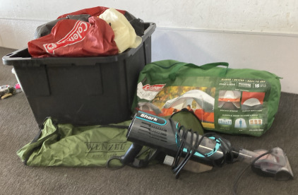Coleman 17 FT X 10 FT 8 Person Tent, Shark Vacuum (Works)