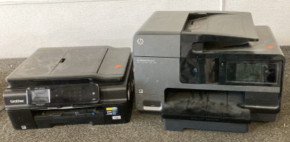 HP OfficeJet Pro 8620, Brother MFC-J8700W, Both Turn On