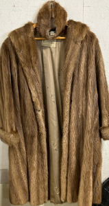 Vintage Edward’s & Son Fur Coat w/ Matching Headband