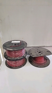 (2) Rolls Of Allied Wire 14 Gauge Red/Black Wire