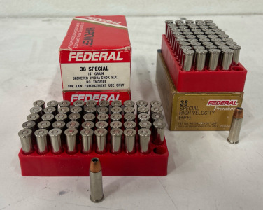 (3) Boxes Of Federal .38 Special Ammunition Cartridges
