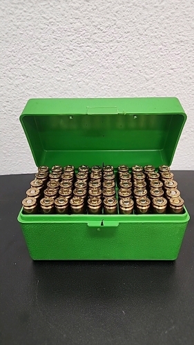 (50) .308 Win Ammunition Cartridges (1) Mtm Case Gard Ammo Box