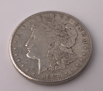 (1) 1921 Morgan 90% Silver Dollar - Verified Authentic