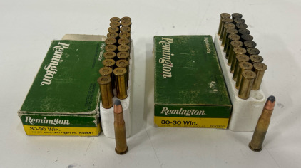 (2) Boxes Of Remington 30-30 Win. Ammunition Cartridges