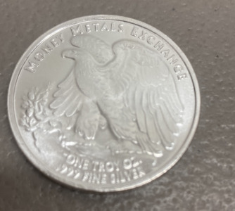 (1) One Troy Oz .999 Fine Silver