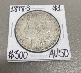 (1) 1898-S Morgan Silver Dollar
