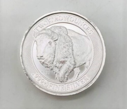 Two Troy Ounces .999 Fine Silver