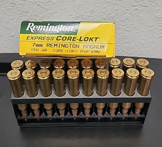 (20) Remington Express Core-Lokt 7MM Rem. Magnum 150 gr. Ammunition Cartridges