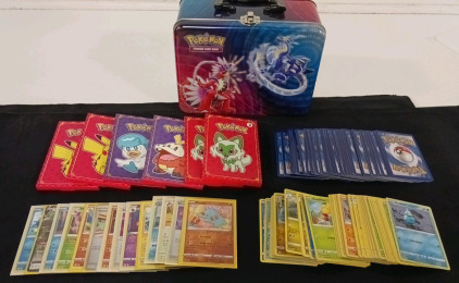 Pok&eacute;mon Lunch Tin Full of Pok&eacute;mon Cards
