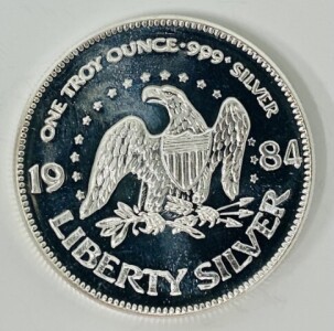 1 Troy Oz Liberty Head Silver Coin