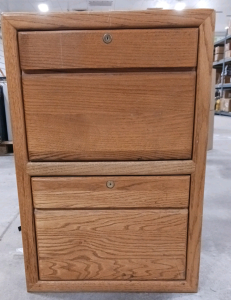 Wooden 2-Drawer Cabinet 20"&times;24&times;30" (No Key)