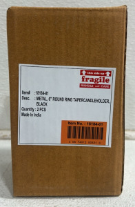 (4) Boxes Of 2 Metal 6&rsquo;&rsquo; Round Ring Candle Holders