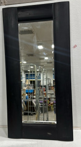23 1/2&rsquo;&rsquo; x 47 1/4&rsquo;&rsquo; Mirror With Dark Wooden Frame