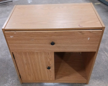 Wooden Cabinet with 1-Drawer & 1-Door