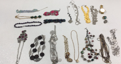 (17) Assortment Of Necklaces (1) LuLu Roe Watch