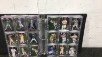 Binder Full of MLB Trading Cards