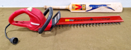 (1) Homelite Hedge Trimmer & (1) Cricket Bat